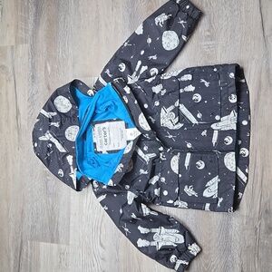 Carter's 2T boys space lined raincoat